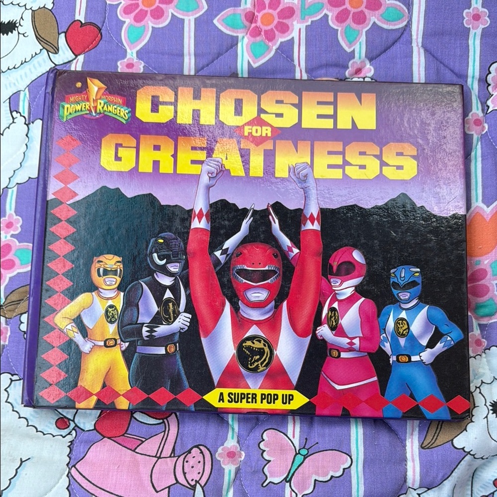 1994 Power Rangers Chosen For Greatness Super Pop Up Book